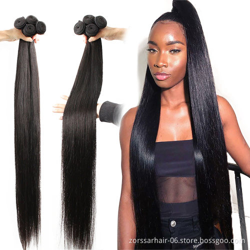 Cheap Long Length 28 30 32 34 36 38 40 Inch 100% Human Hair Weave Bundles,Mink Brazilian Hair,Raw Virgin Cuticle Aligned Hair